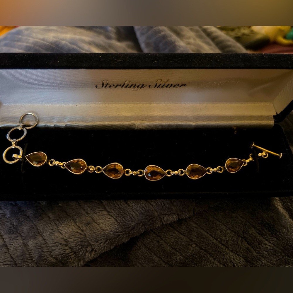 Sterling silver Amethyst bracelet